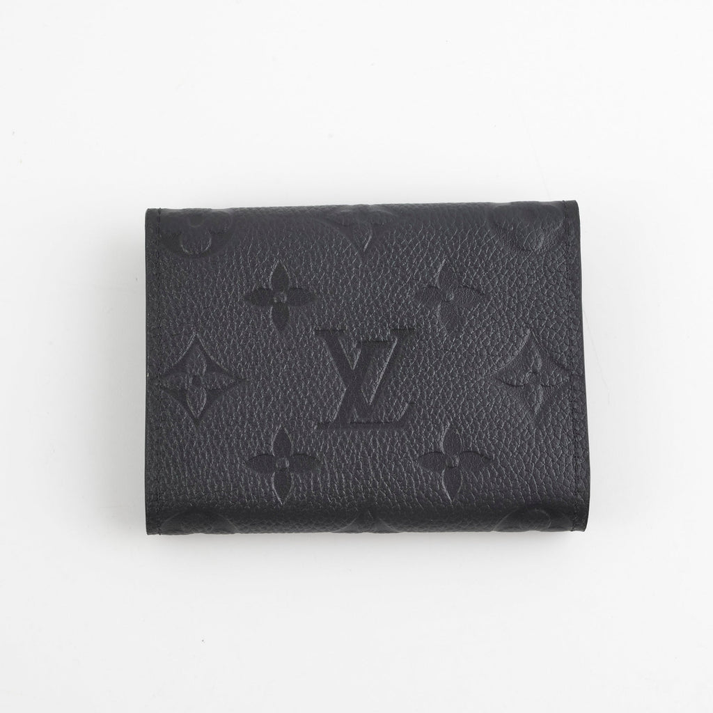 Louis Vuitton Monogram Empreinte Black Card Holder