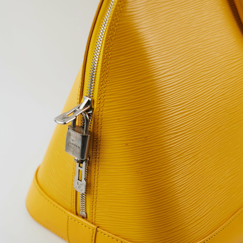 Louis Vuitton Alma GM Yellow Epi Bag