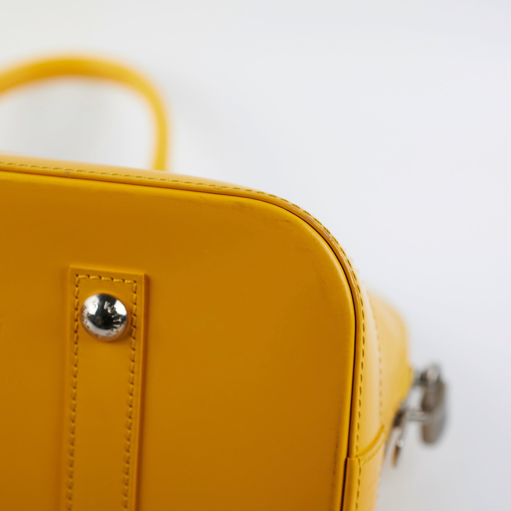Louis Vuitton Alma GM Yellow Epi Bag