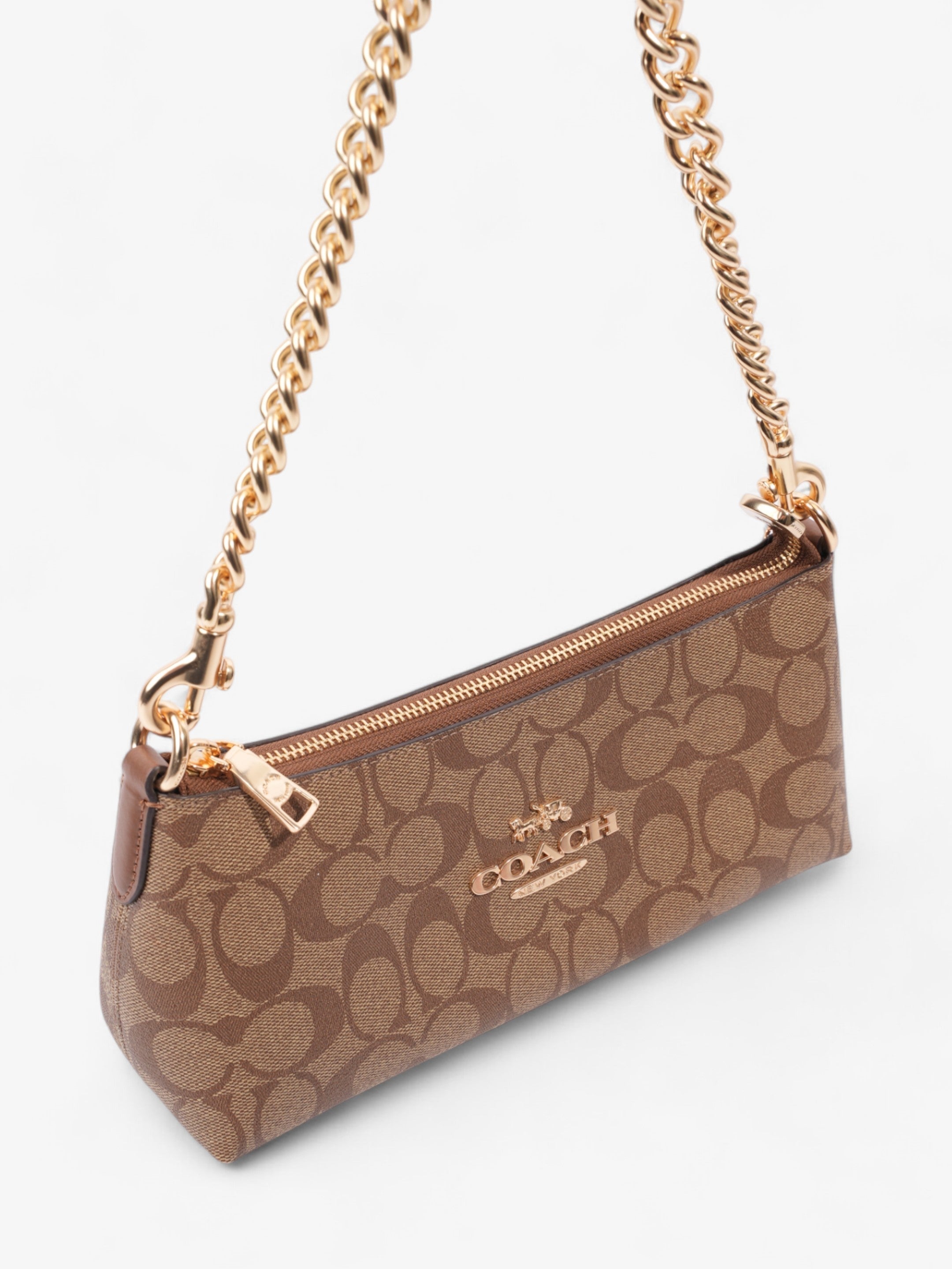 Coach Charlotte Signature Monogram / Brown Canvas