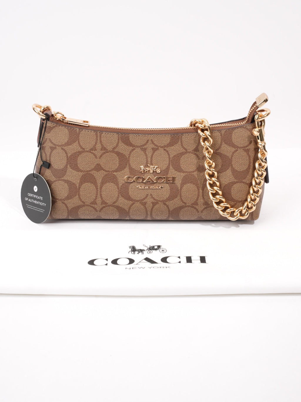 Coach Charlotte Signature Monogram / Brown Canvas