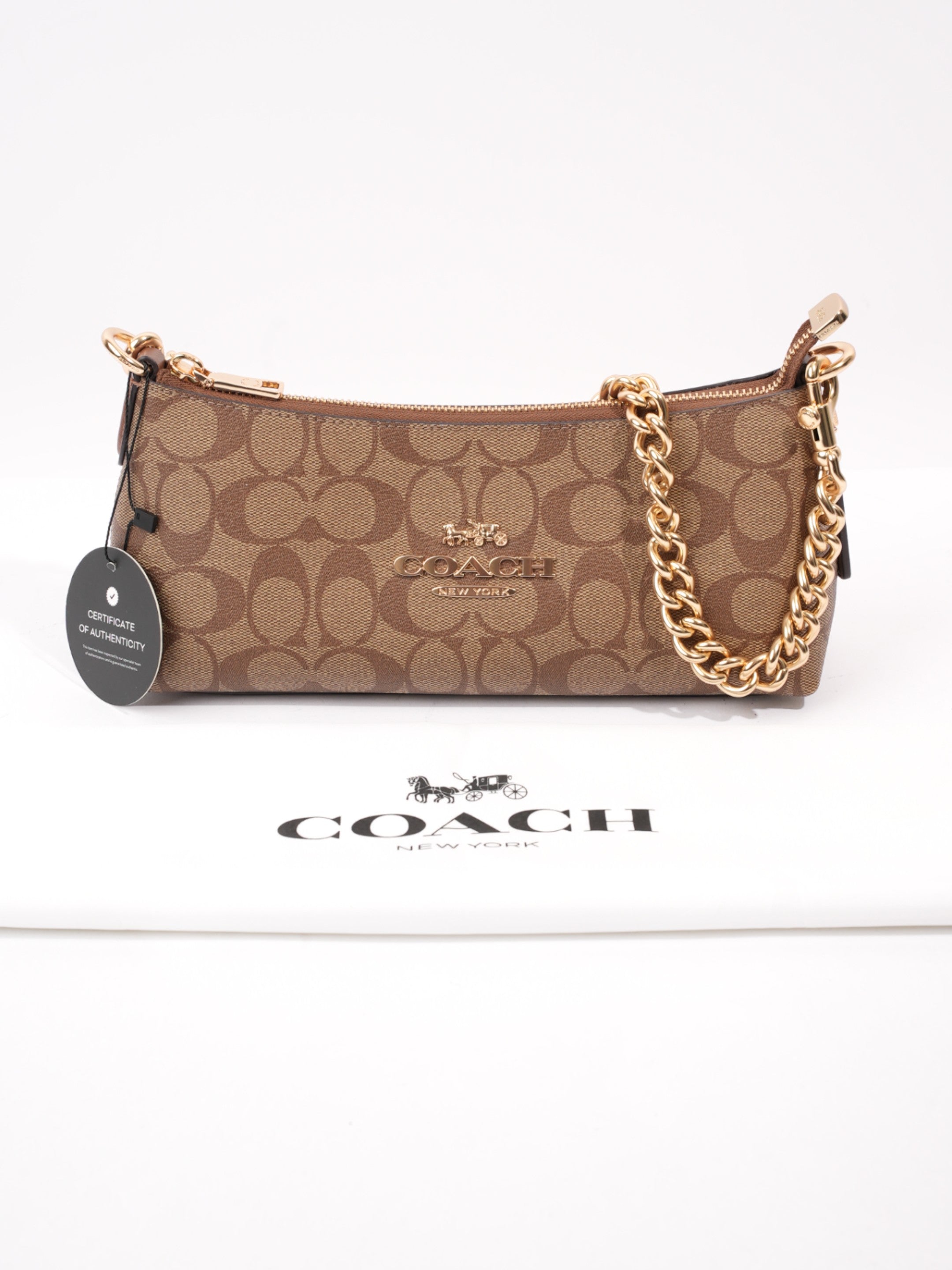 Coach Charlotte Signature Monogram / Brown Canvas