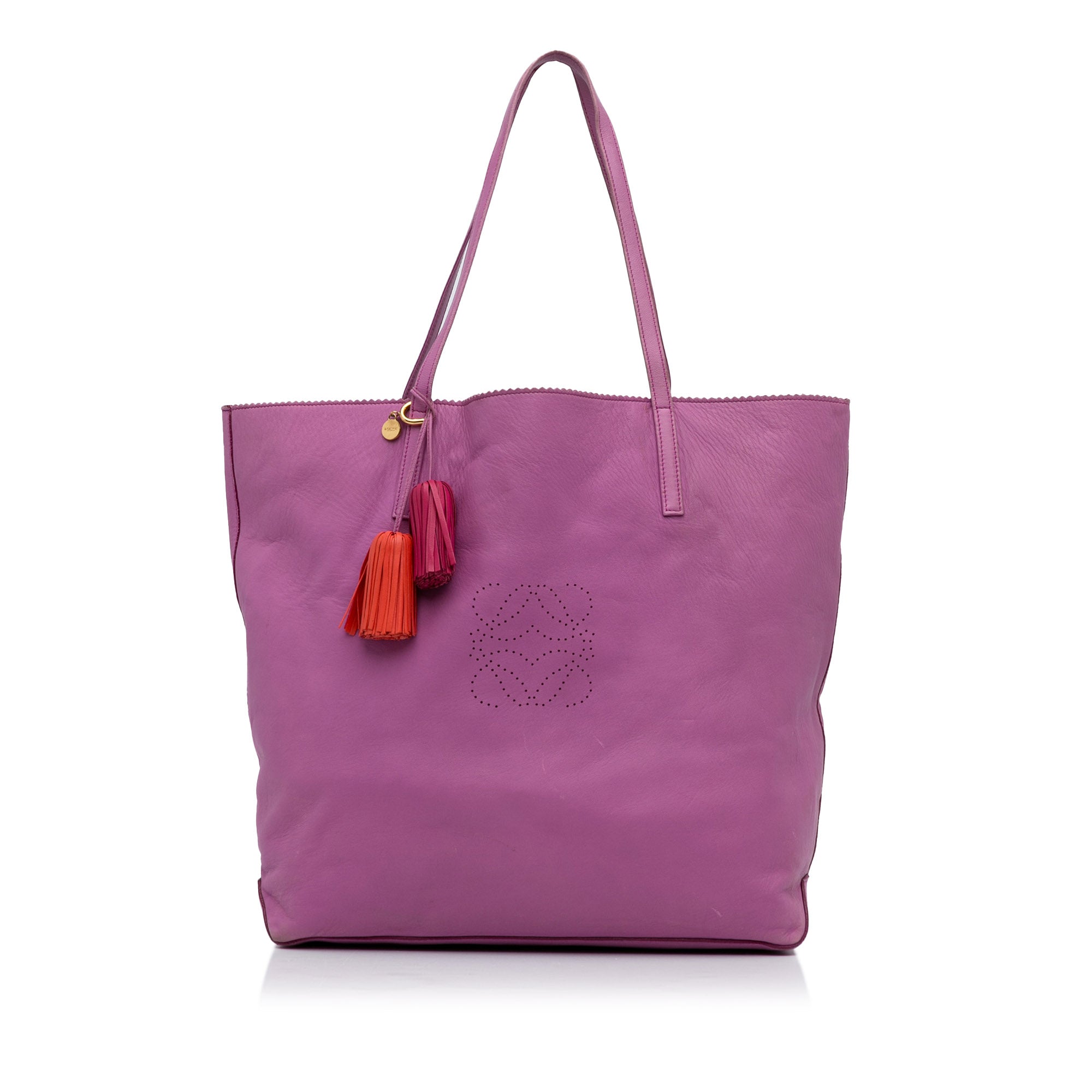 Pink Loewe Nappa Leather Tote Bag