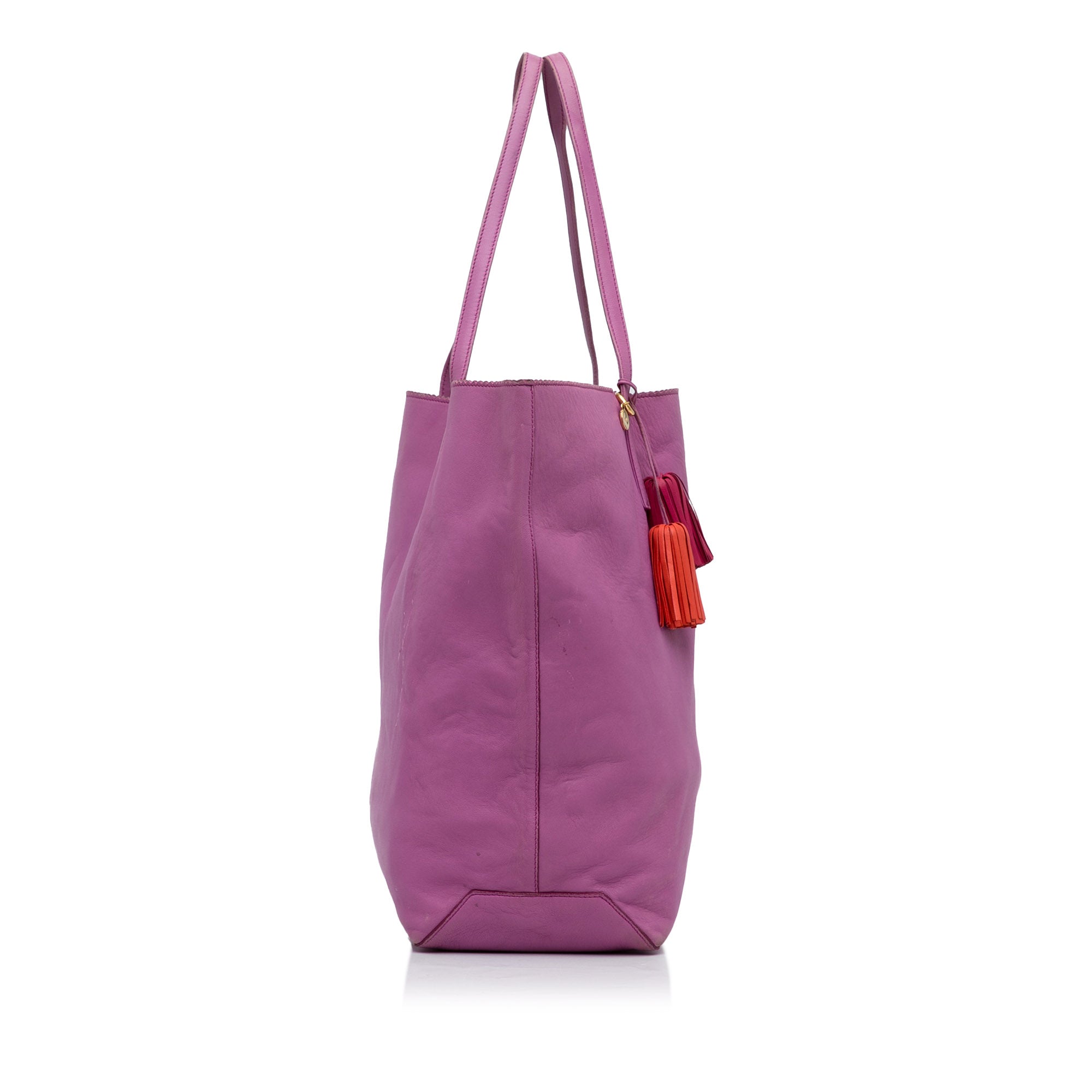Pink Loewe Nappa Leather Tote Bag