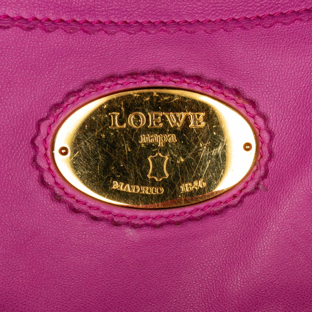 Pink Loewe Nappa Leather Tote Bag