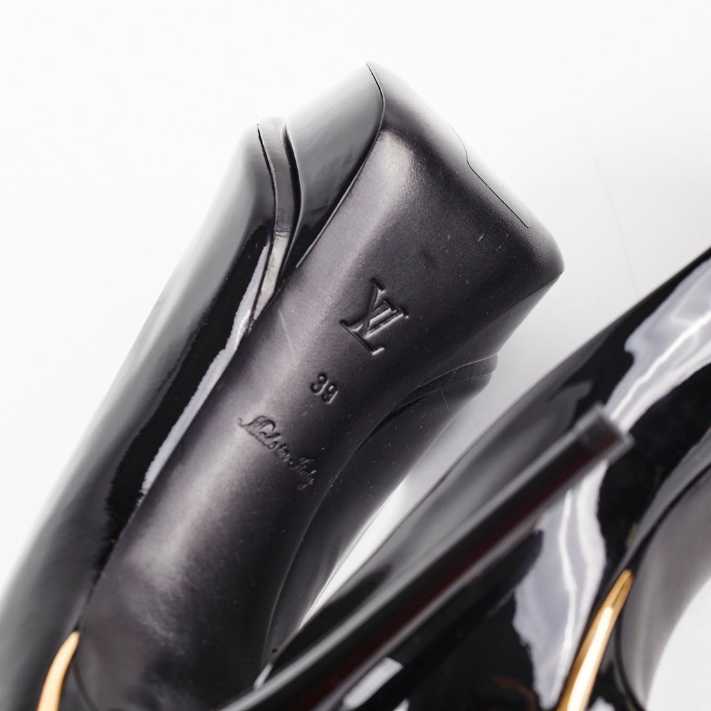 Louis Vuitton Patent Heels Black Size 39