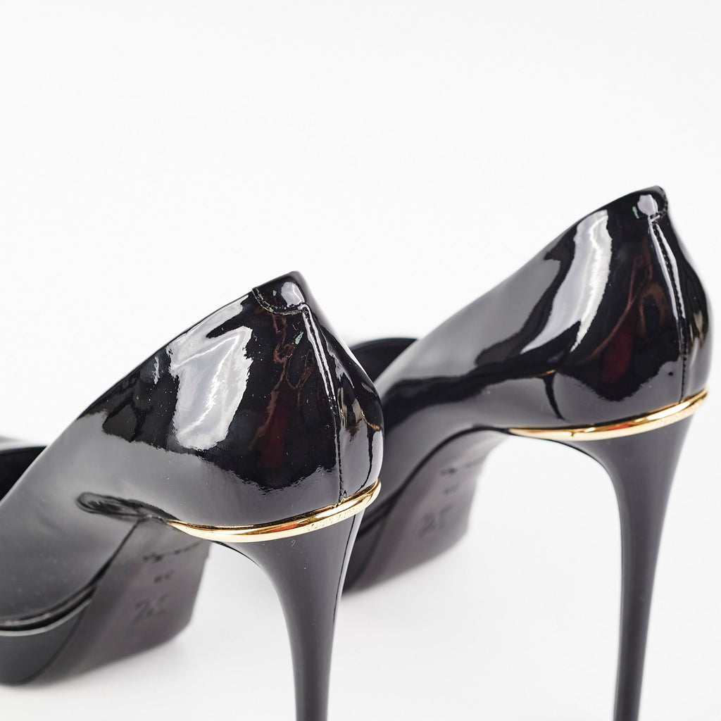 Louis Vuitton Patent Heels Black Size 39