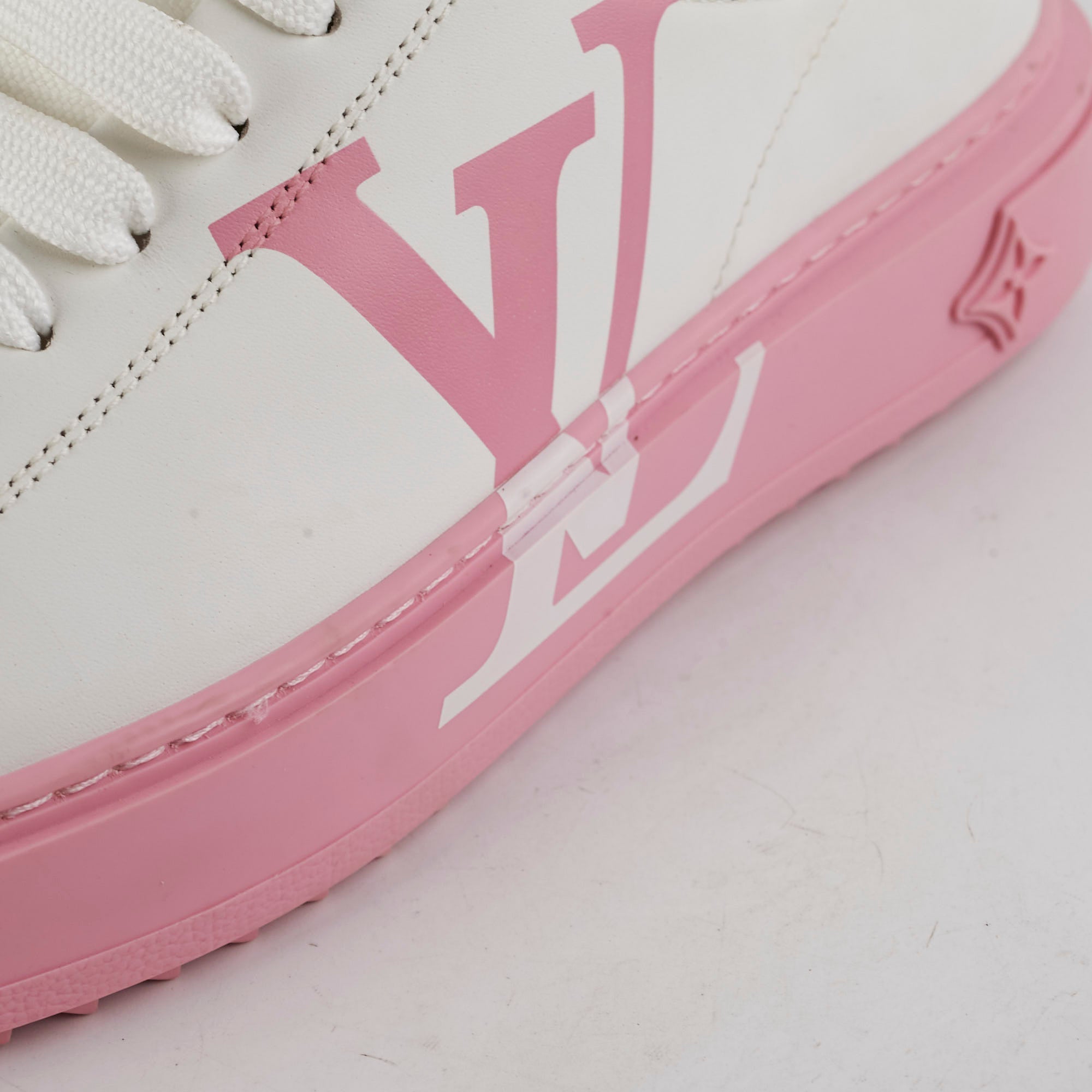 Louis Vuitton Pink Monogram Sneakers Size 36.5