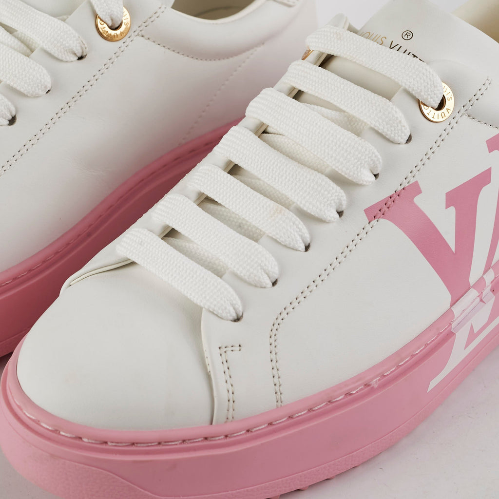 Louis Vuitton Pink Monogram Sneakers Size 36.5