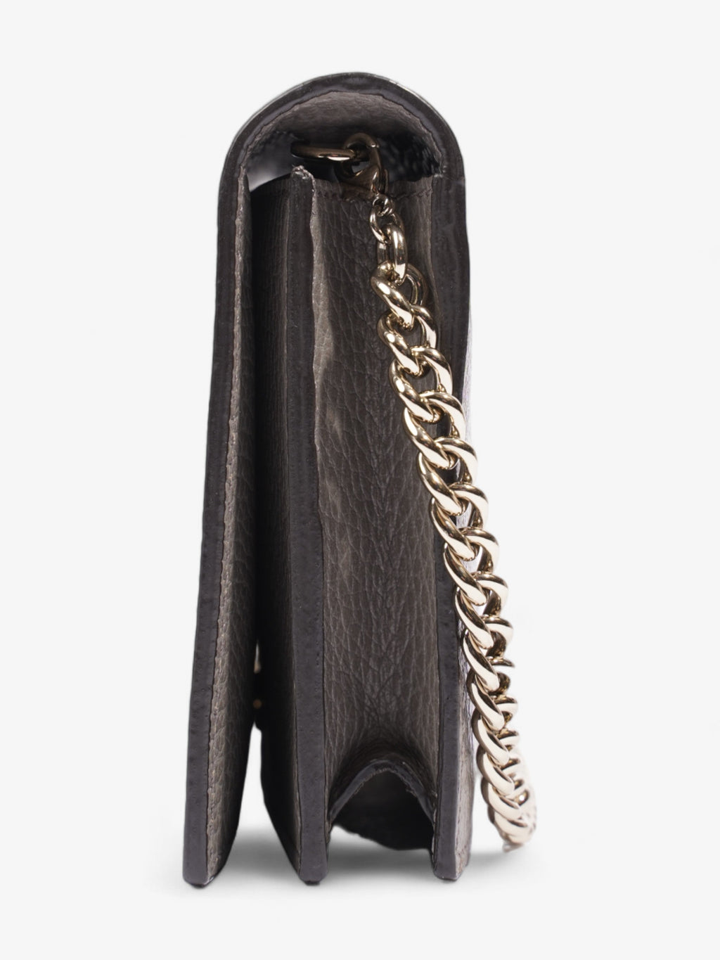 Gucci Betty Chain Wallet Grey Leather