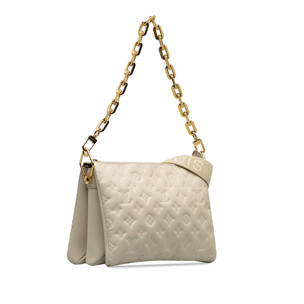 Louis Vuitton Coussin PM White Monogram Empreinte