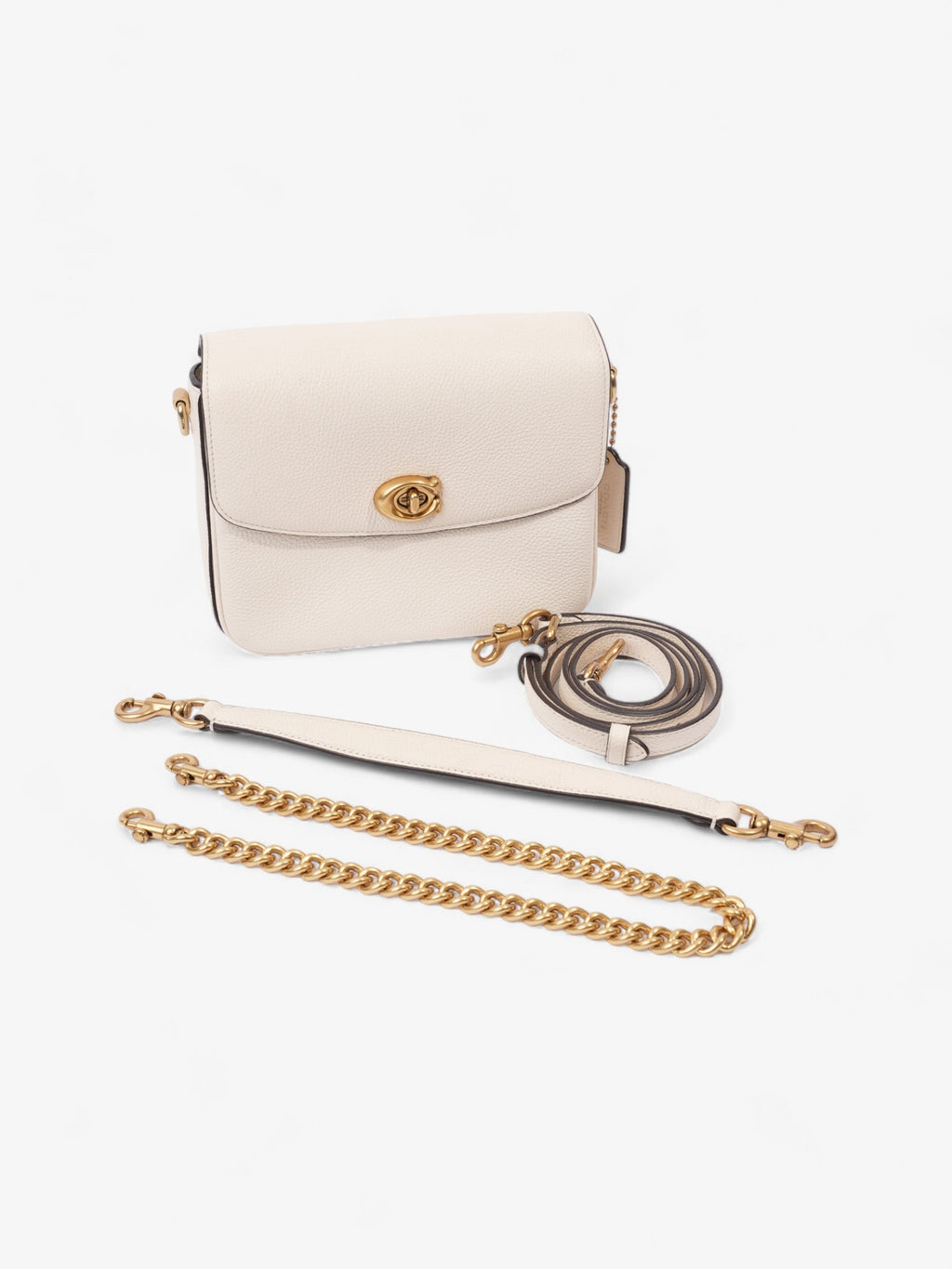 Coach Cassie 19 Cream Leather