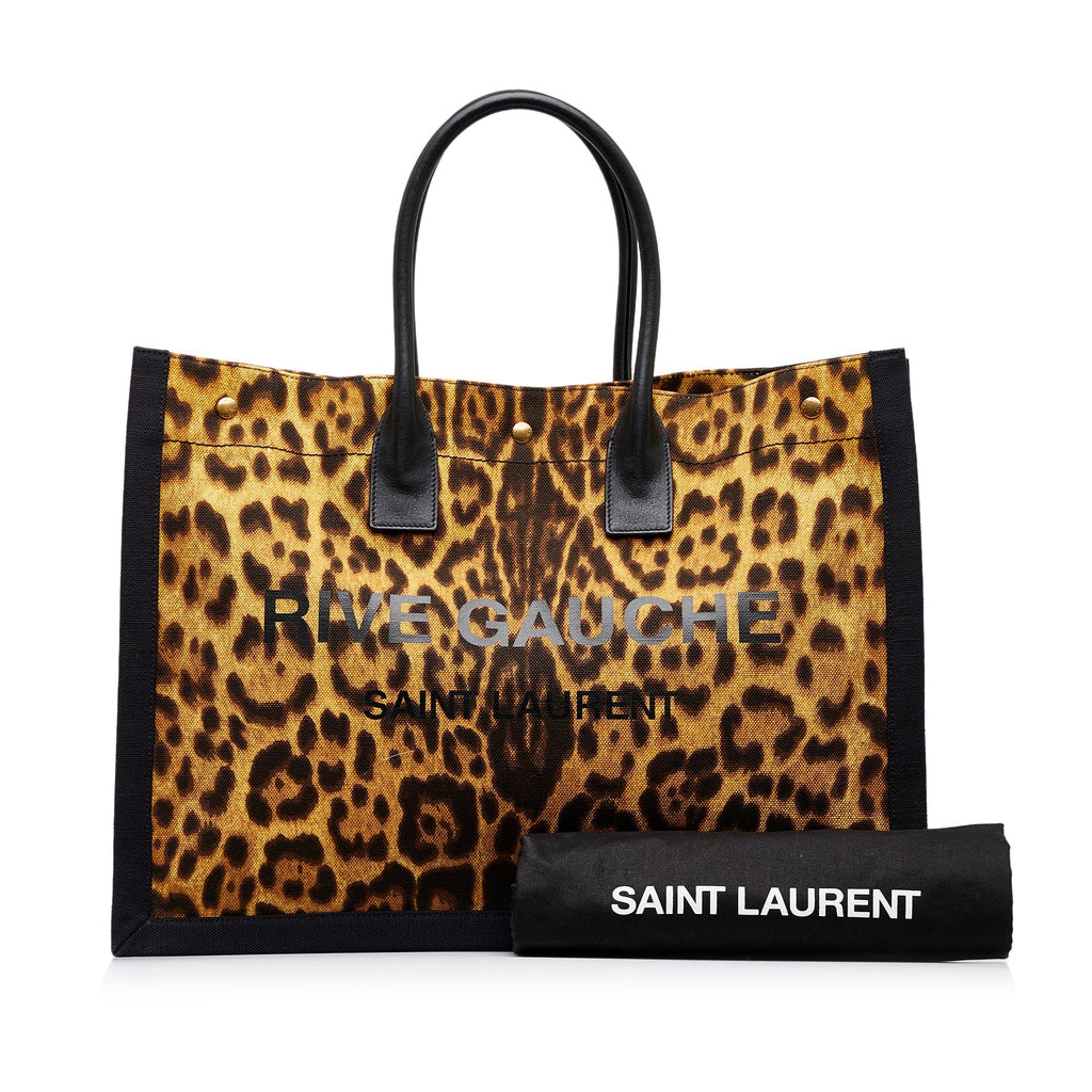 Tan Saint Laurent Rive Gauche Noe Tote