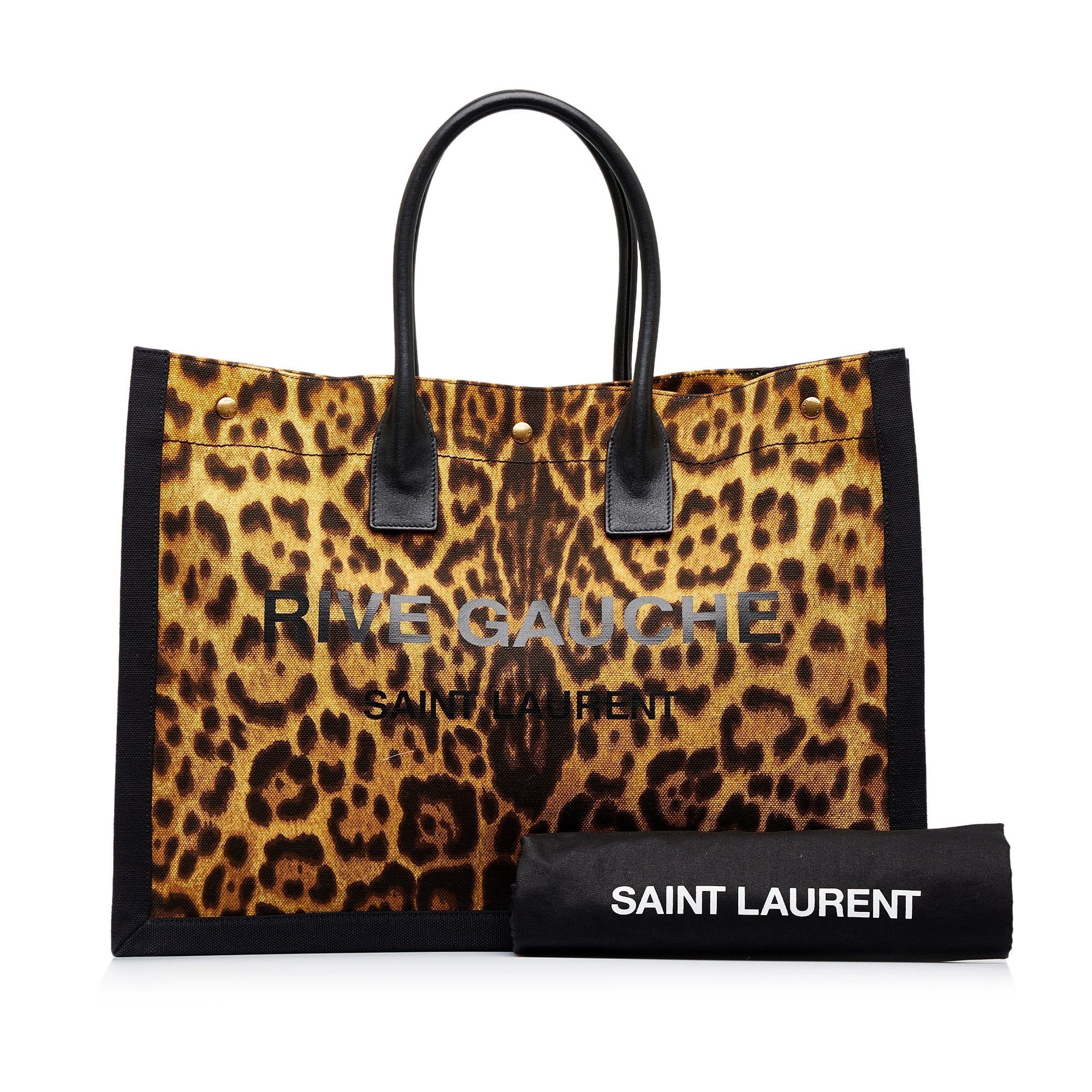 Tan Saint Laurent Rive Gauche Noe Tote