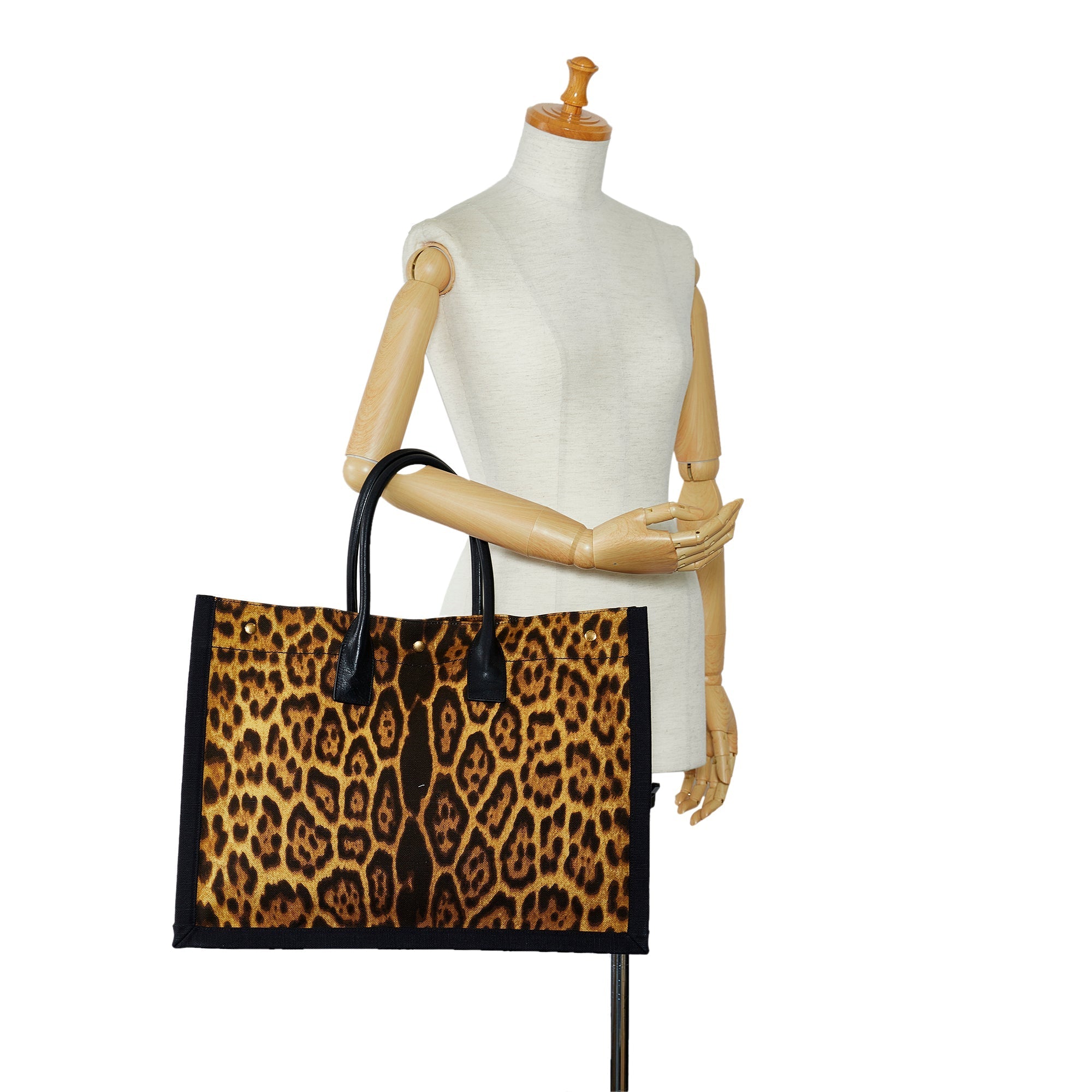 Tan Saint Laurent Rive Gauche Noe Tote