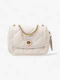 Coach Pillow Madison Cream Calfskin Leather