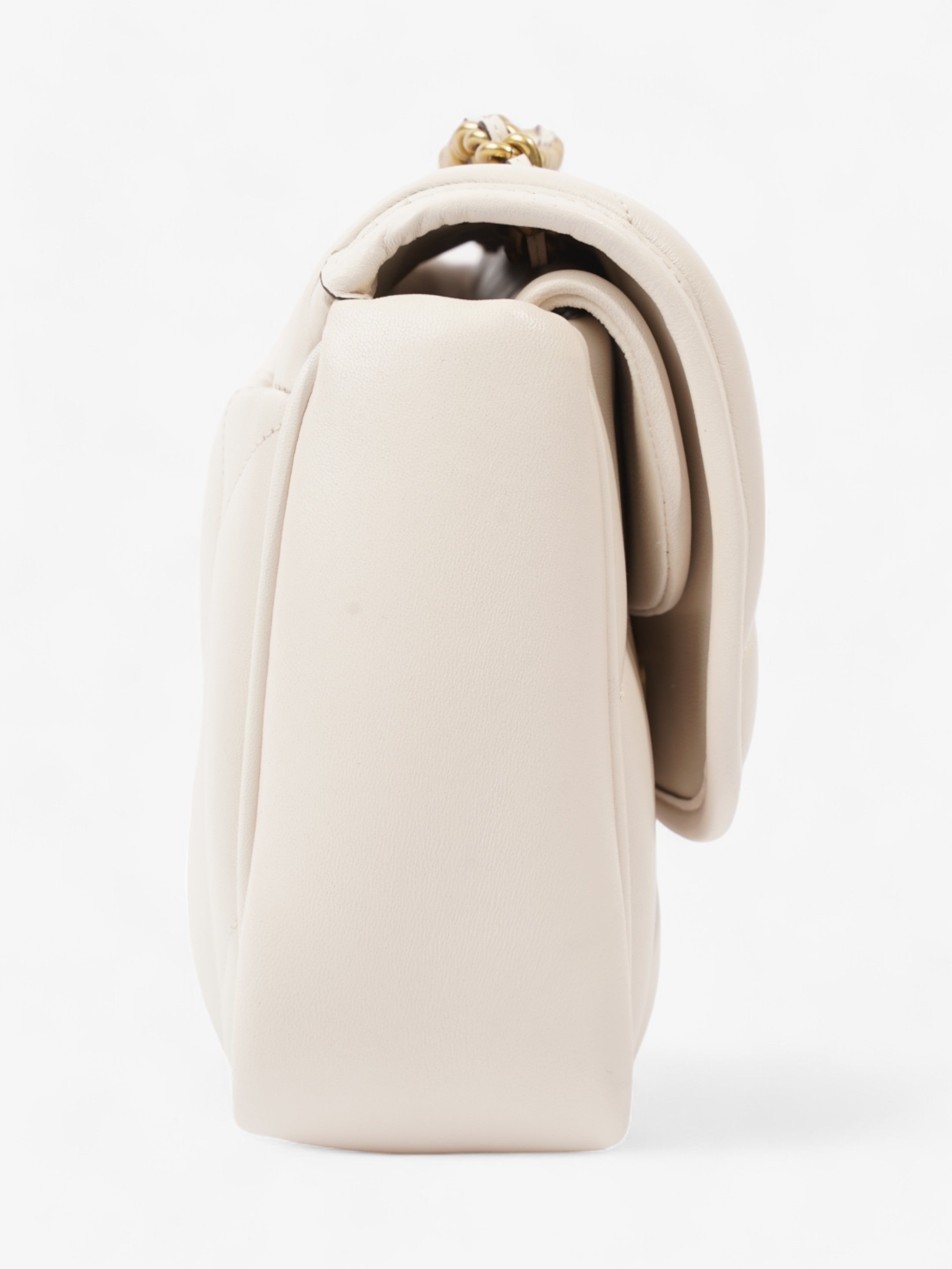 Coach Pillow Madison Cream Calfskin Leather