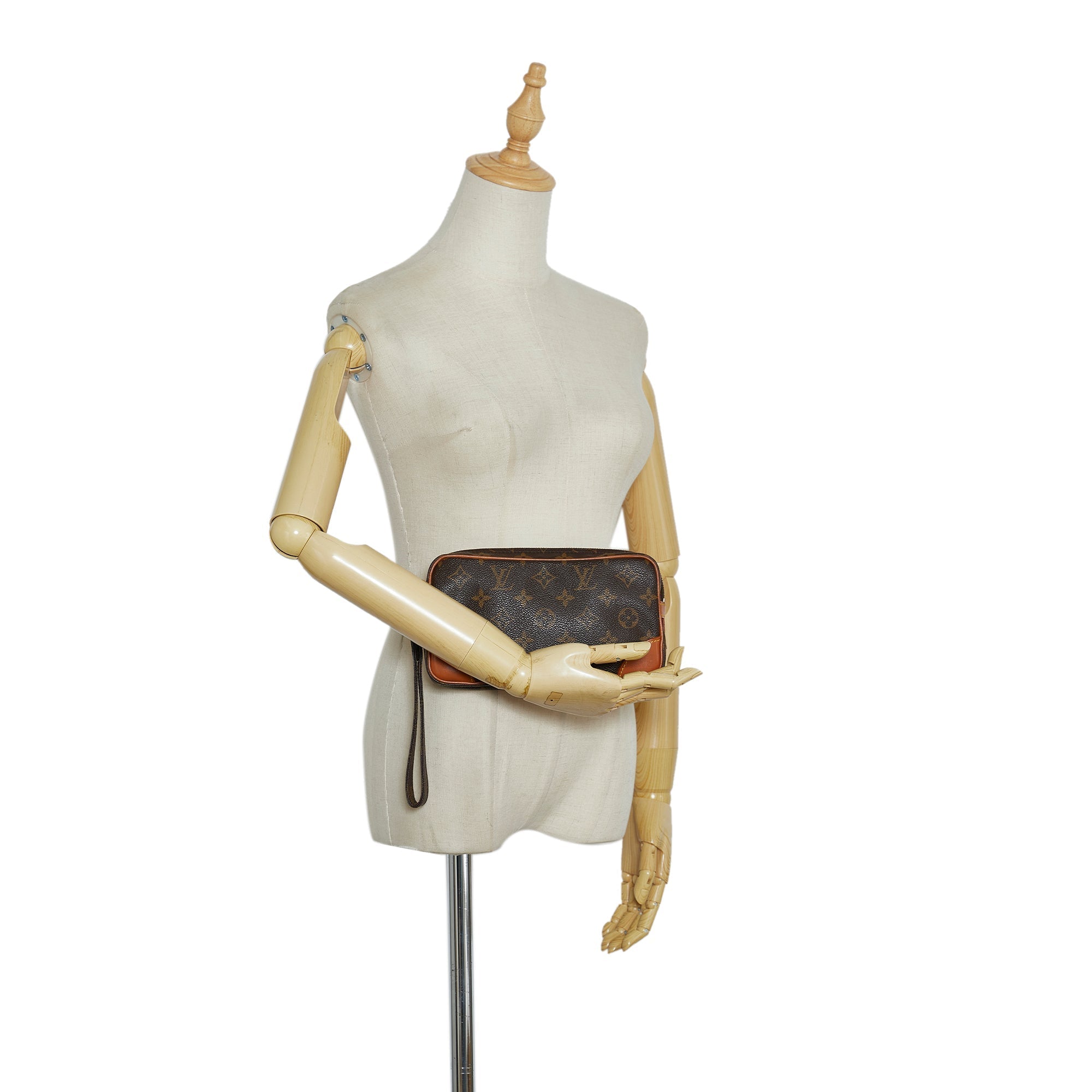 Louis Vuitton Marly Dragonne Clutch PM Monogram Canvas