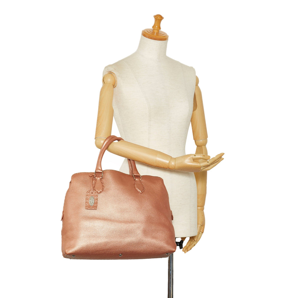Pink Fendi Selleria Tote Bag