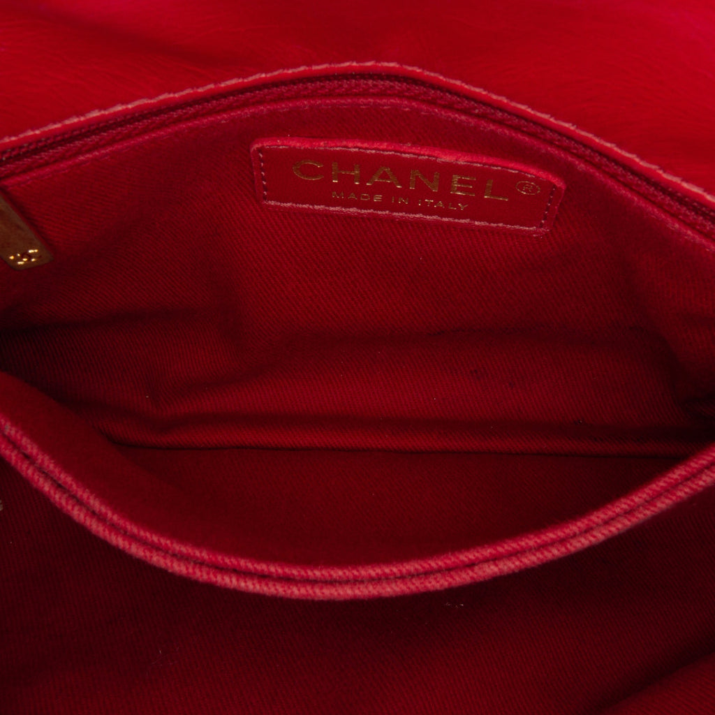 Chanel Small Lambskin Chevron Coco Top Handle Bag