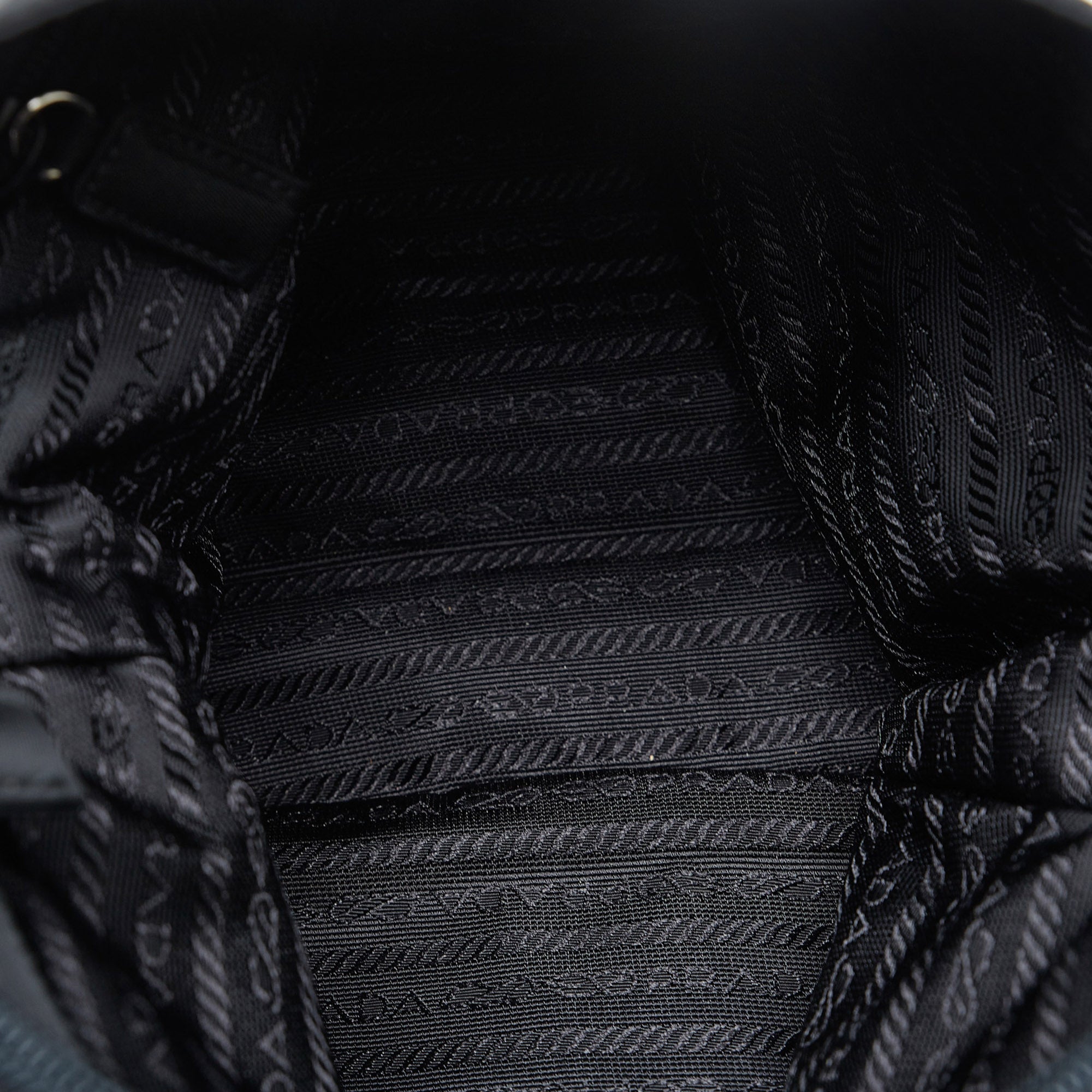 Prada Tessuto Shoulder Bag Black Nylon Canvas