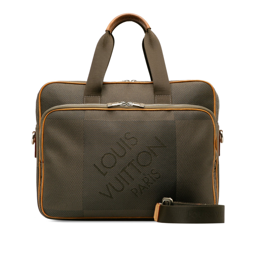 Brown Louis Vuitton Damier Geant Associe GM Travel Bag