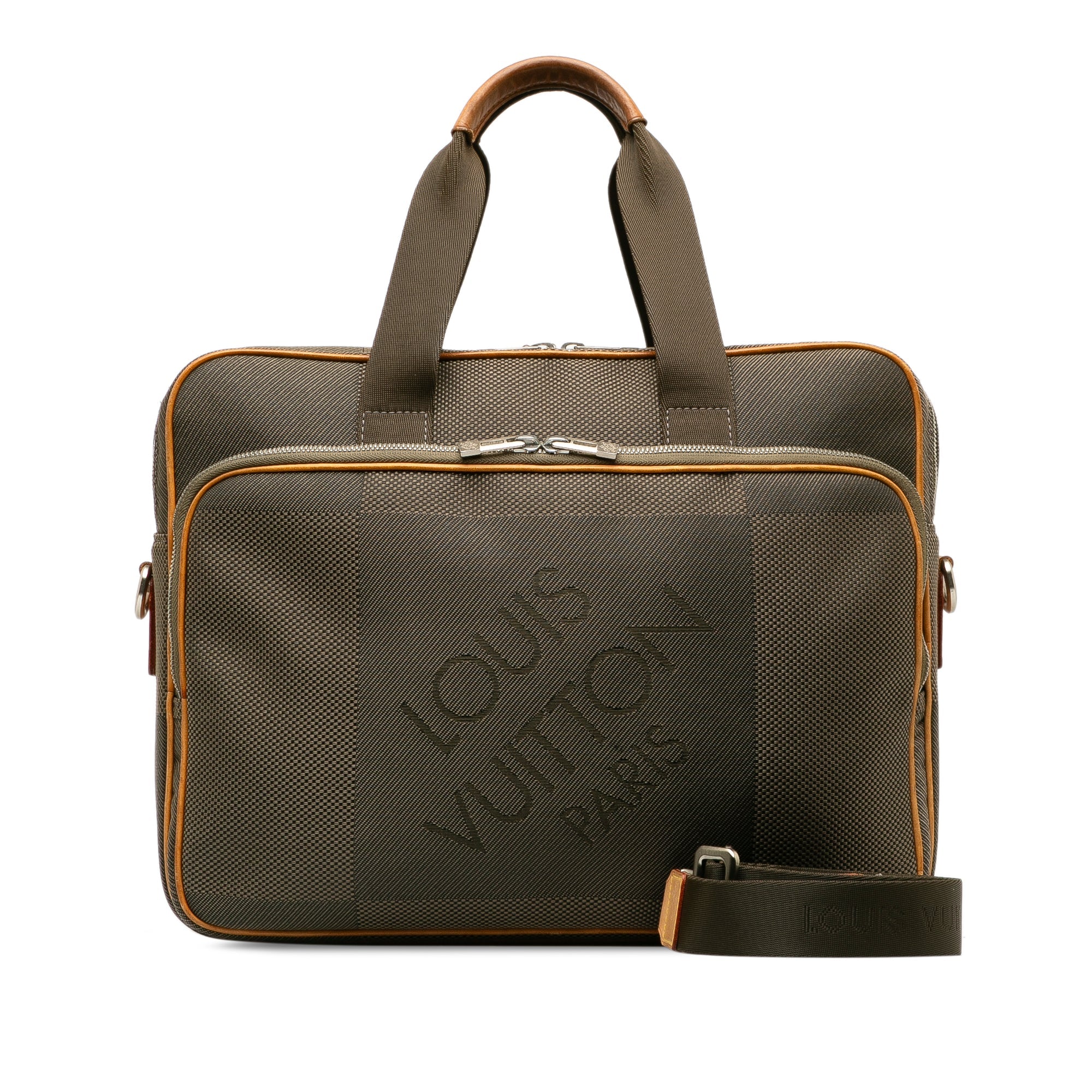 Brown Louis Vuitton Damier Geant Associe GM Travel Bag
