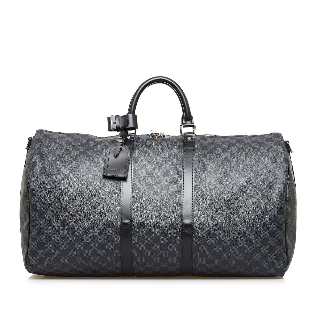 Louis Vuitton Keepall BandouliÃƒÆ’Ã‚Â¨re 55 Damier Graphite Canvas