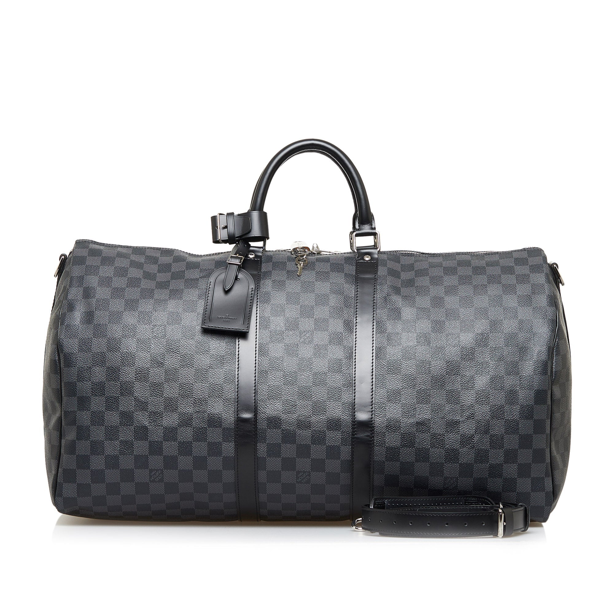 Louis Vuitton Keepall BandouliÃƒÆ’Ã‚Â¨re 55 Damier Graphite Canvas