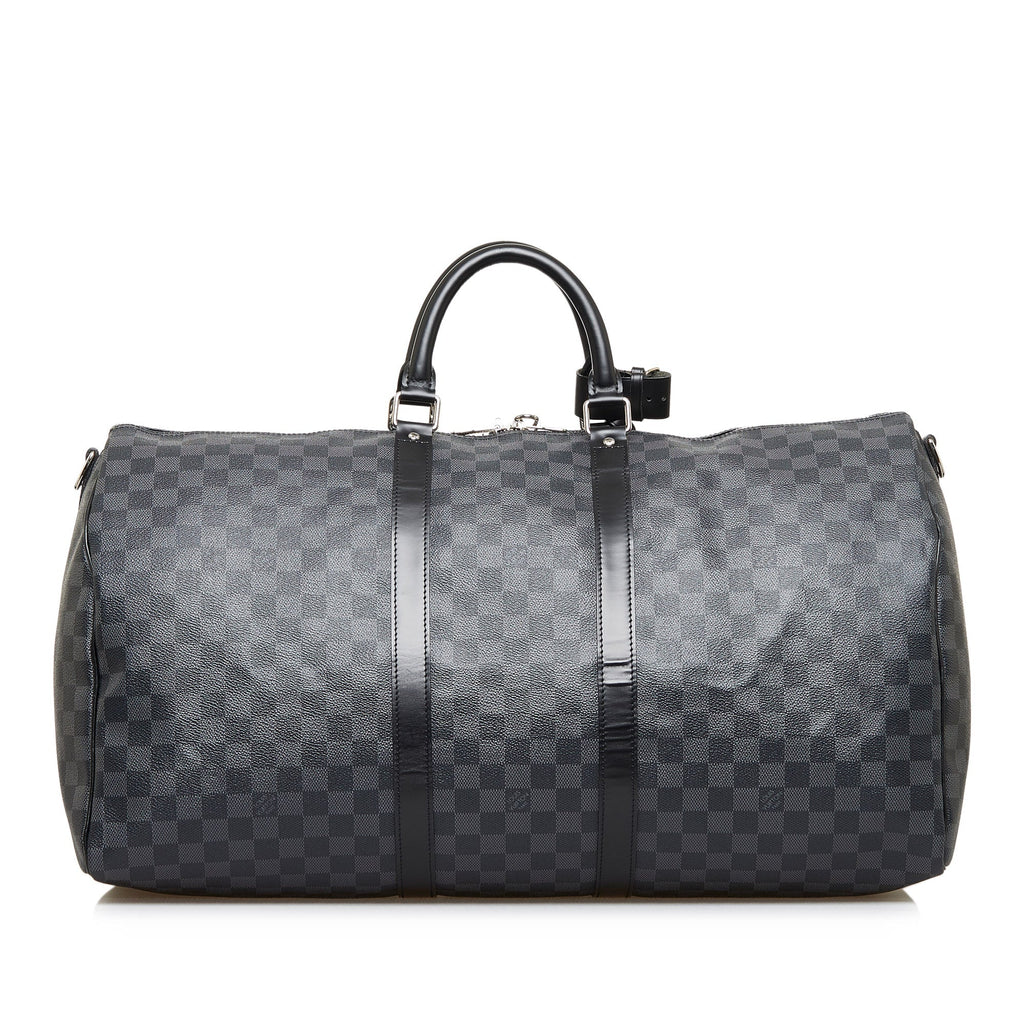 Louis Vuitton Keepall BandouliÃƒÆ’Ã‚Â¨re 55 Damier Graphite Canvas
