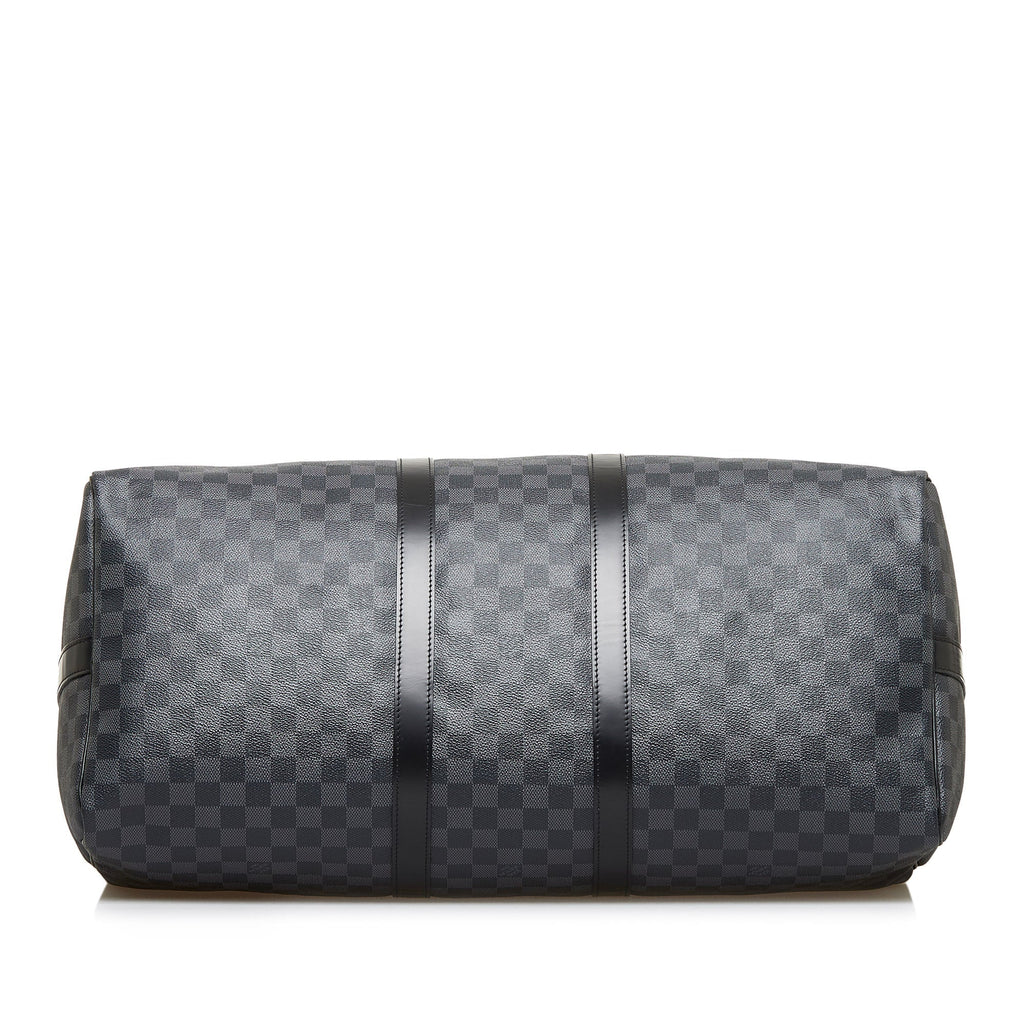 Louis Vuitton Keepall BandouliÃƒÆ’Ã‚Â¨re 55 Damier Graphite Canvas