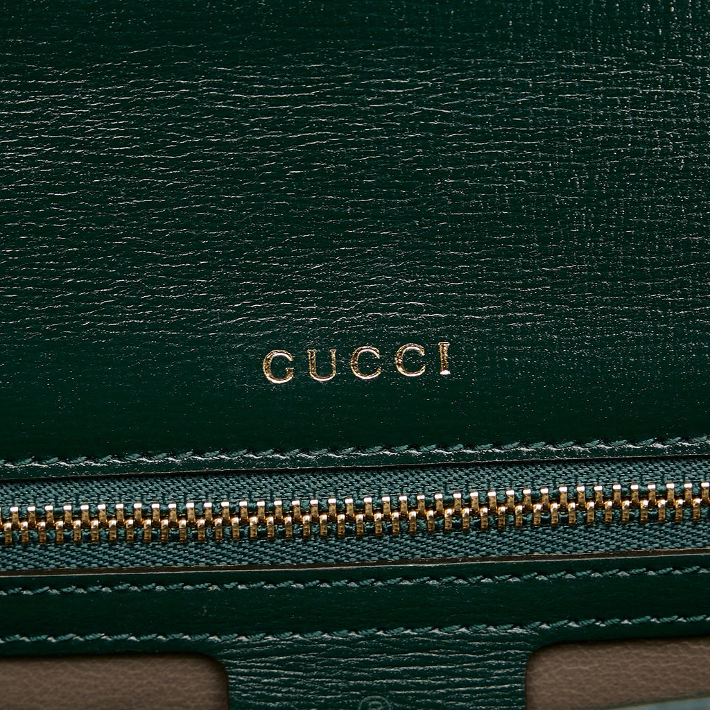 Gucci Sylvie 1969 Top Handle Bag Green