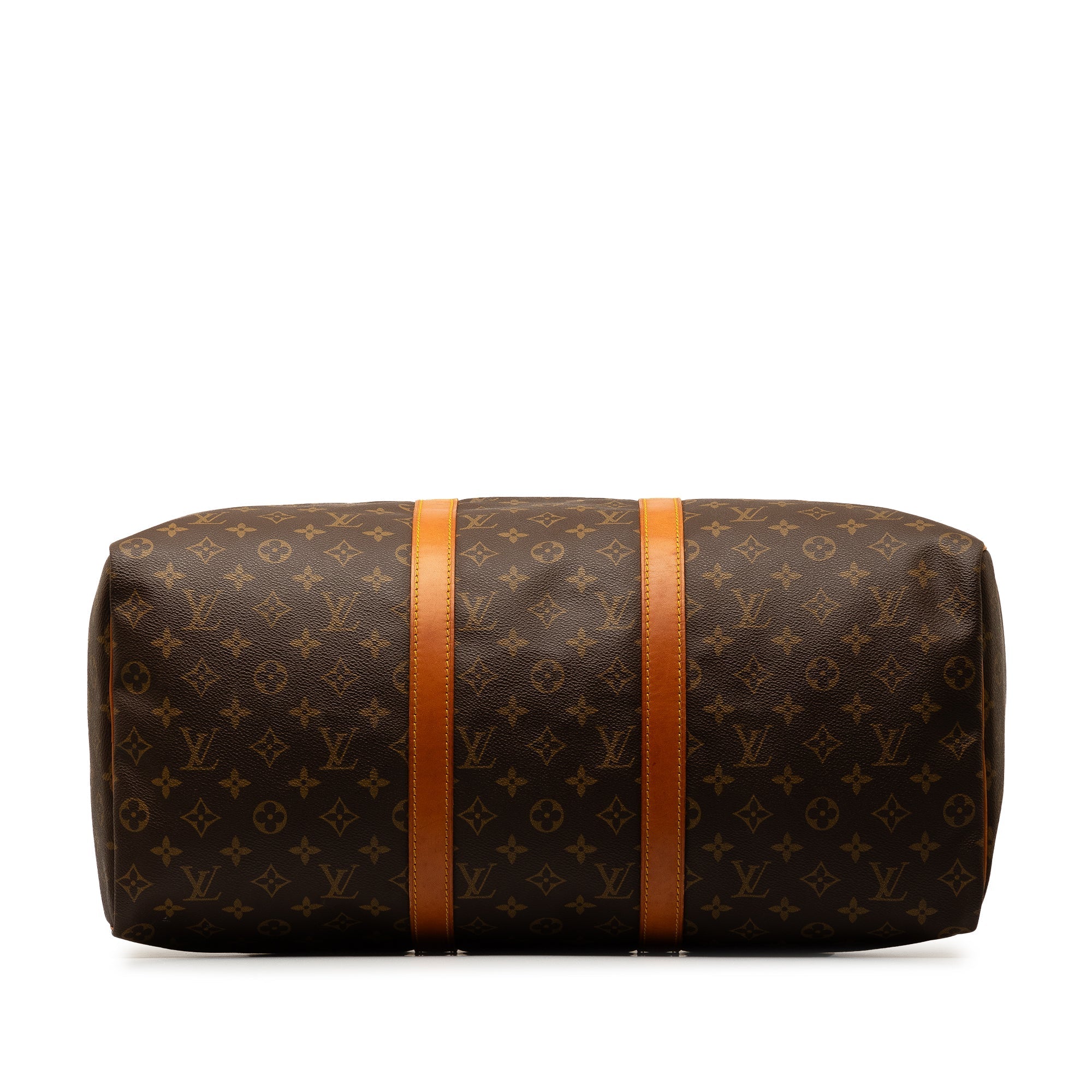 Brown Louis Vuitton Monogram Keepall 50 Travel Bag