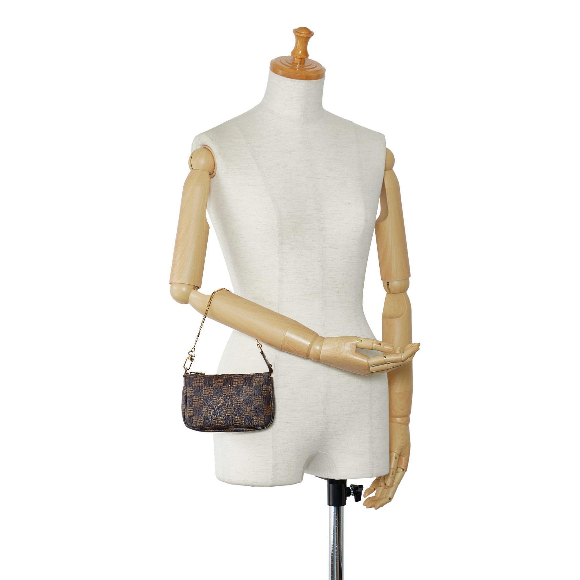 Louis Vuitton Pochette Accessoires Mini Damier Ebene Canvas