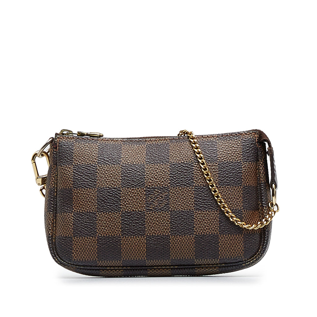 Louis Vuitton Pochette Accessoires Mini Damier Ebene Canvas