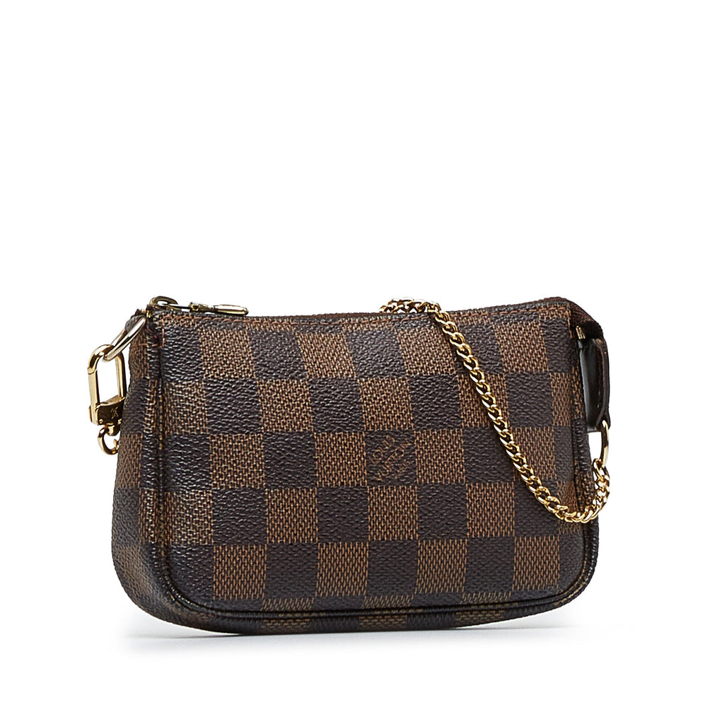 Louis Vuitton Pochette Accessoires Mini Damier Ebene Canvas