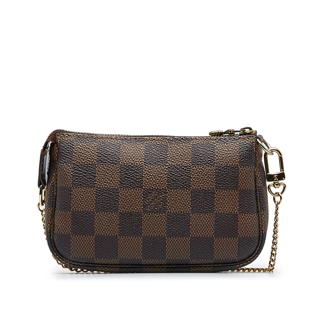 Louis Vuitton Pochette Accessoires Mini Damier Ebene Canvas