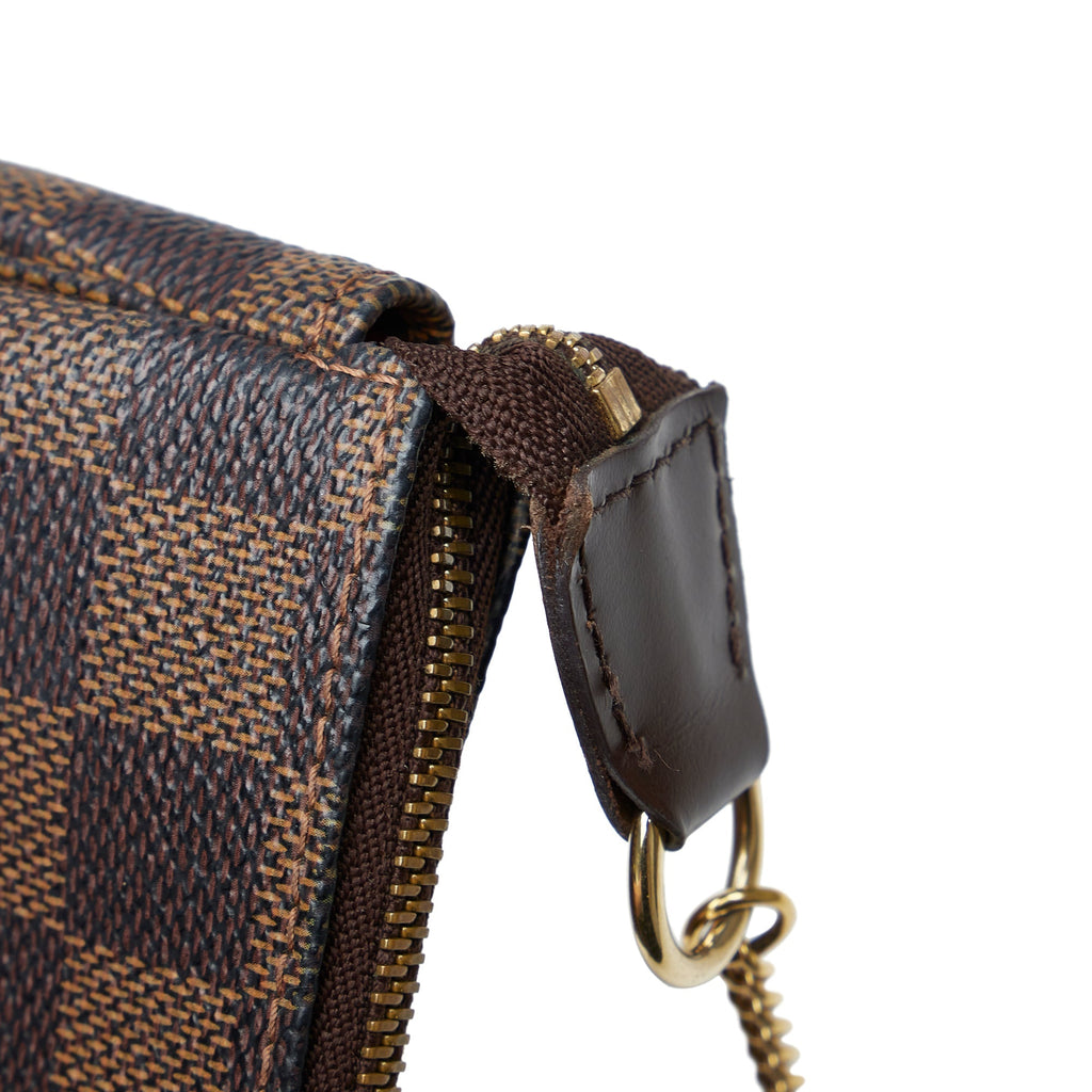 Louis Vuitton Pochette Accessoires Mini Damier Ebene Canvas