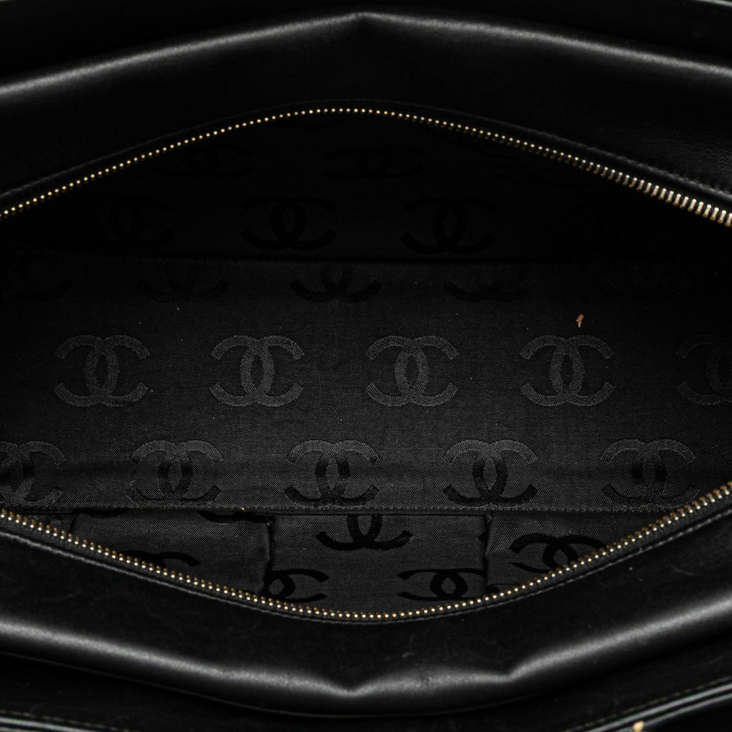Chanel Cc Lambskin Wild Stitch Handbag