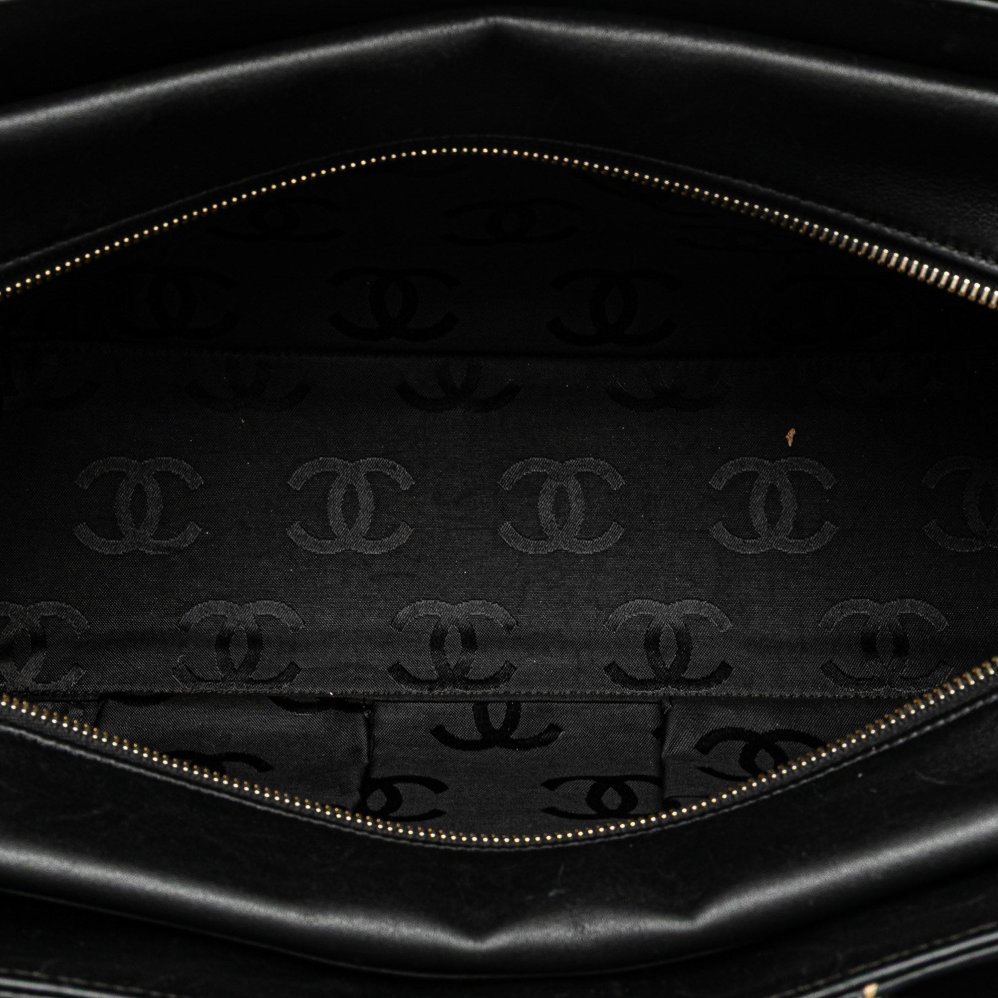 Chanel Cc Lambskin Wild Stitch Handbag