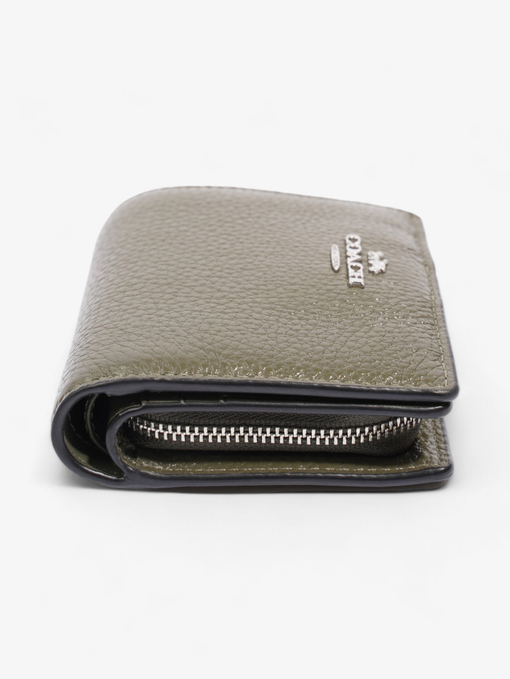 Coach Snap Wallet Khaki Leather