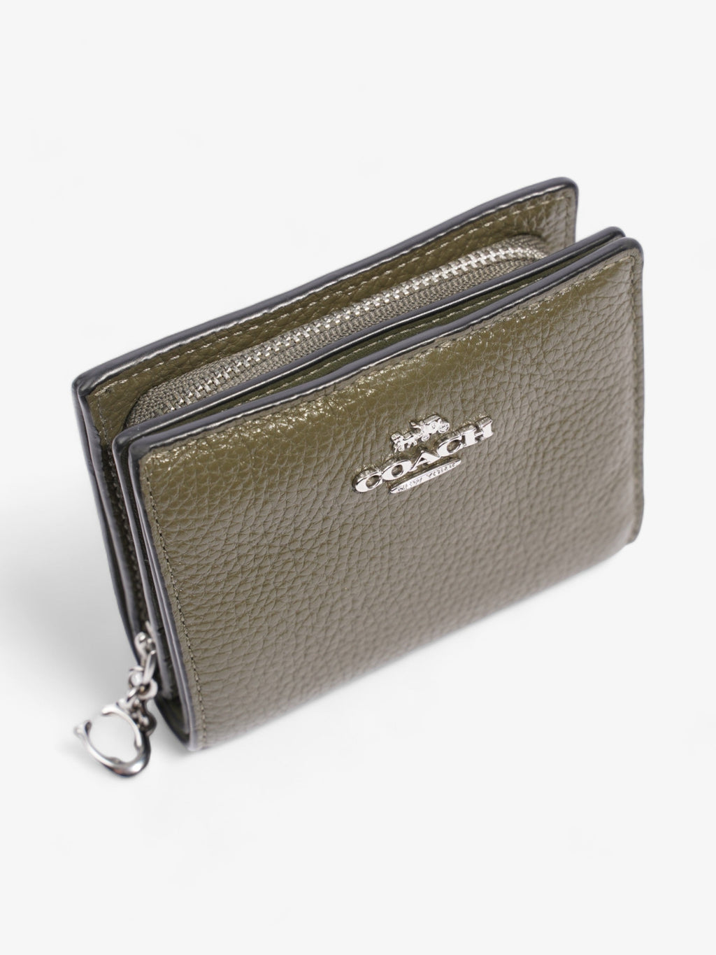 Coach Snap Wallet Khaki Leather