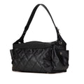 Chanel Paris Biarritz Quilted Coated Canvas Shoulder Bag