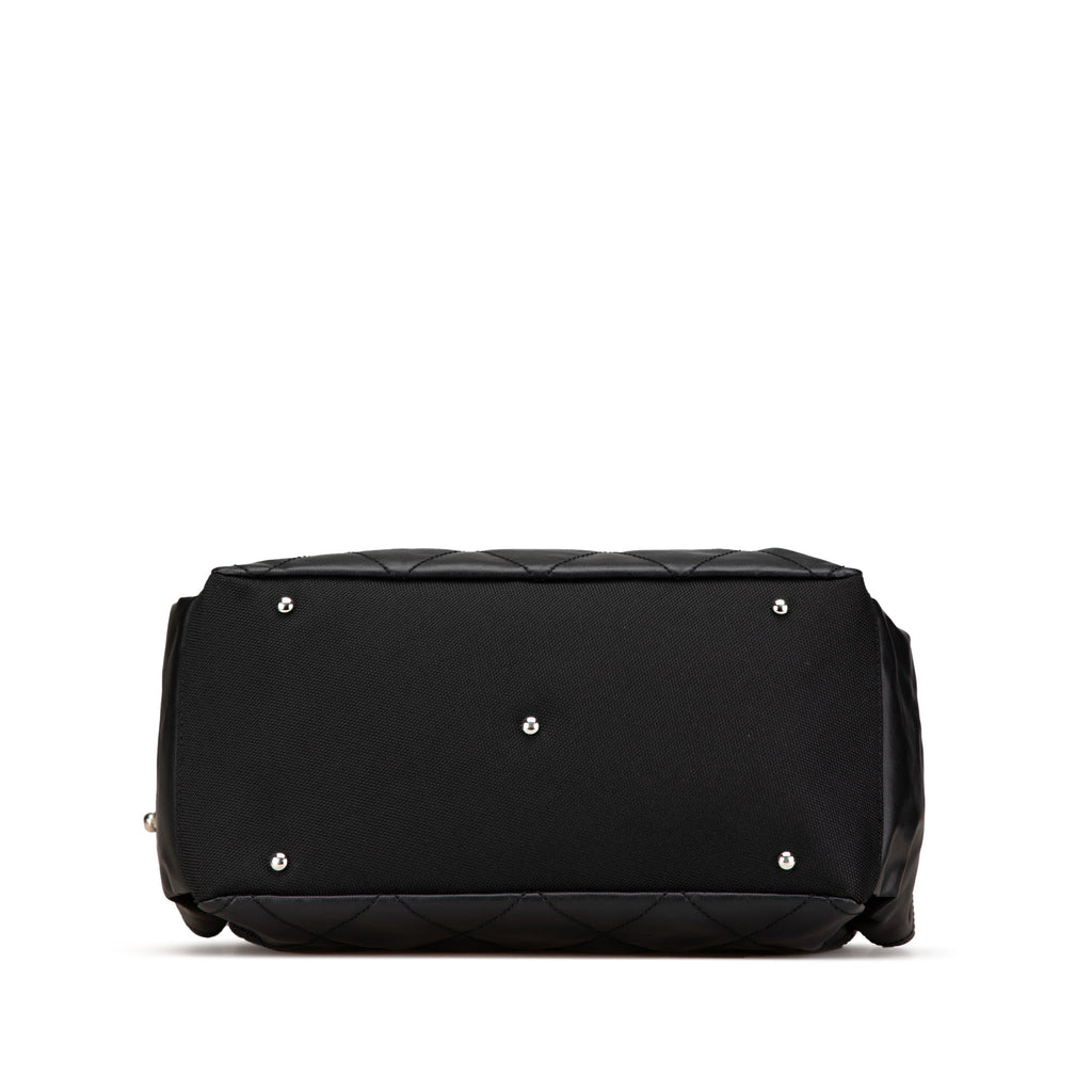 Chanel Paris Biarritz Quilted Coated Canvas Shoulder Bag