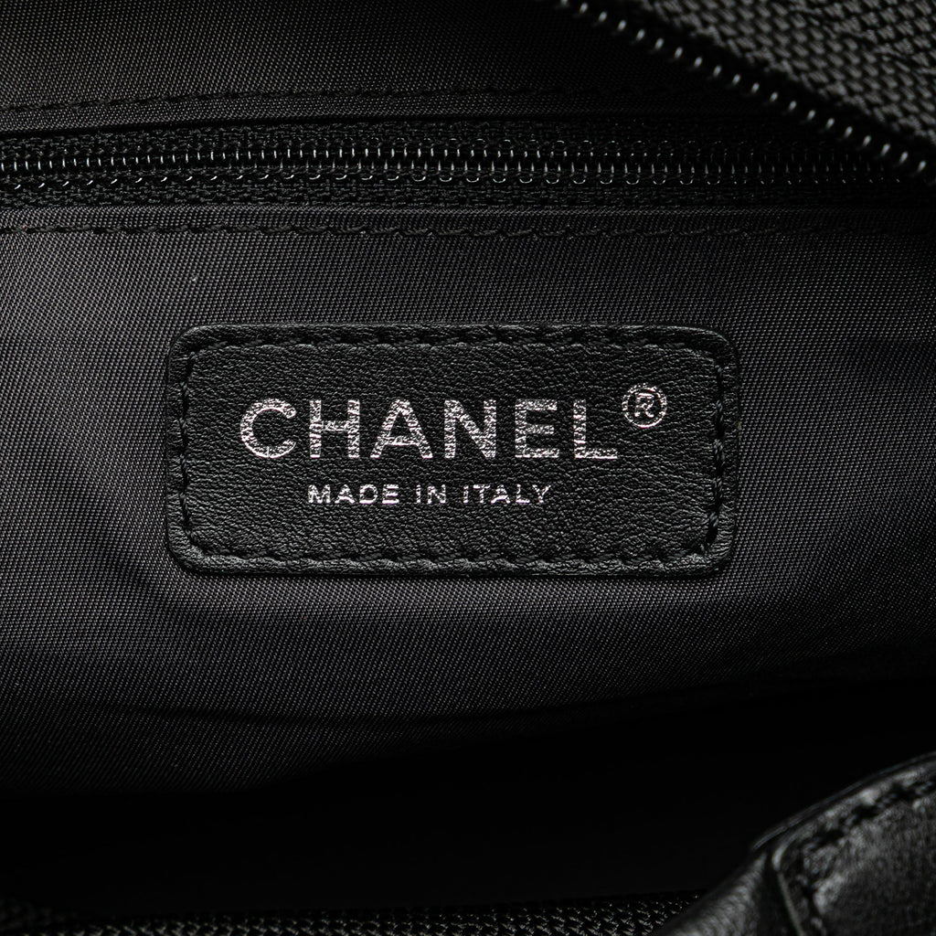 Chanel Paris Biarritz Quilted Coated Canvas Shoulder Bag