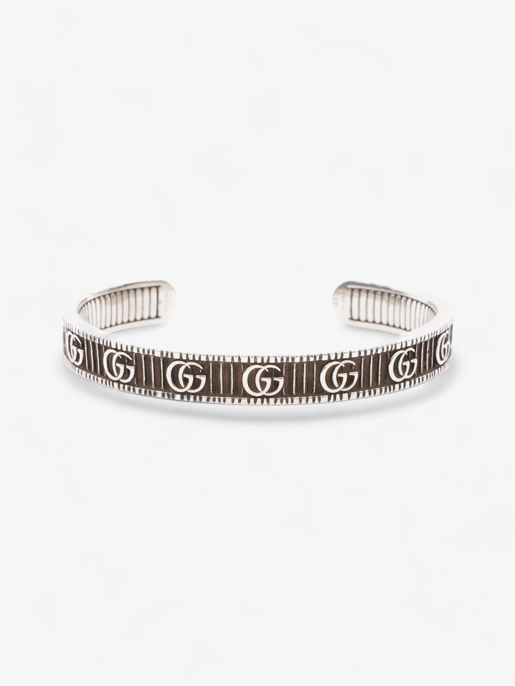 Gucci Double G Bracelet Silver Silver Sterling 17