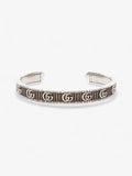 Gucci Double G Bracelet Silver Silver Sterling 17