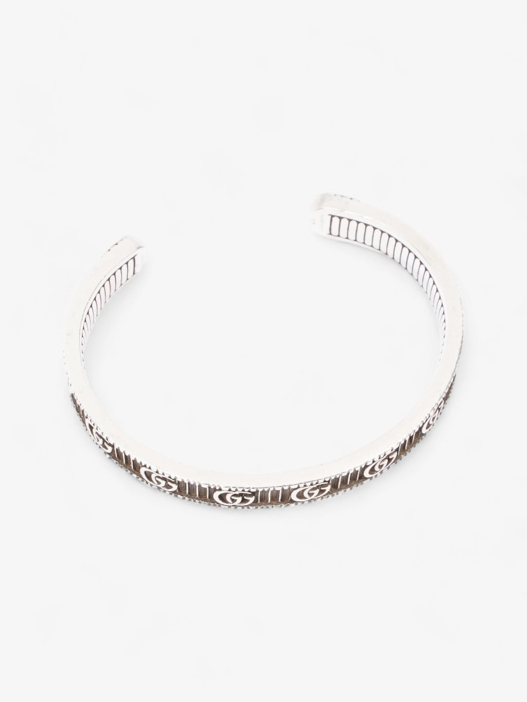 Gucci Double G Bracelet Silver Silver Sterling 17