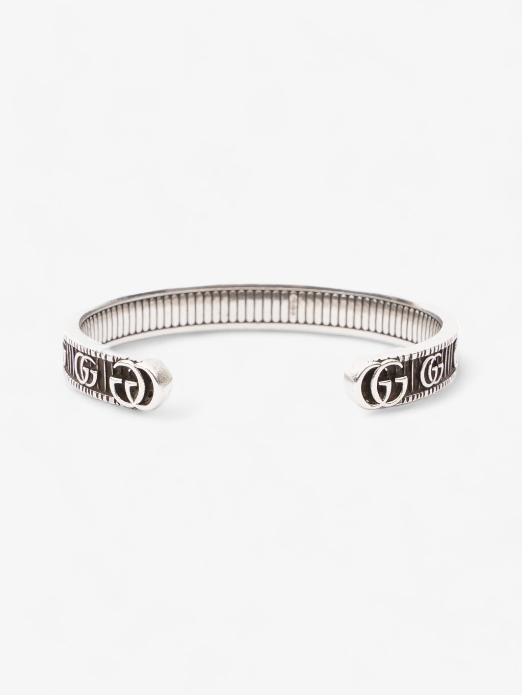 Gucci Double G Bracelet Silver Silver Sterling 17