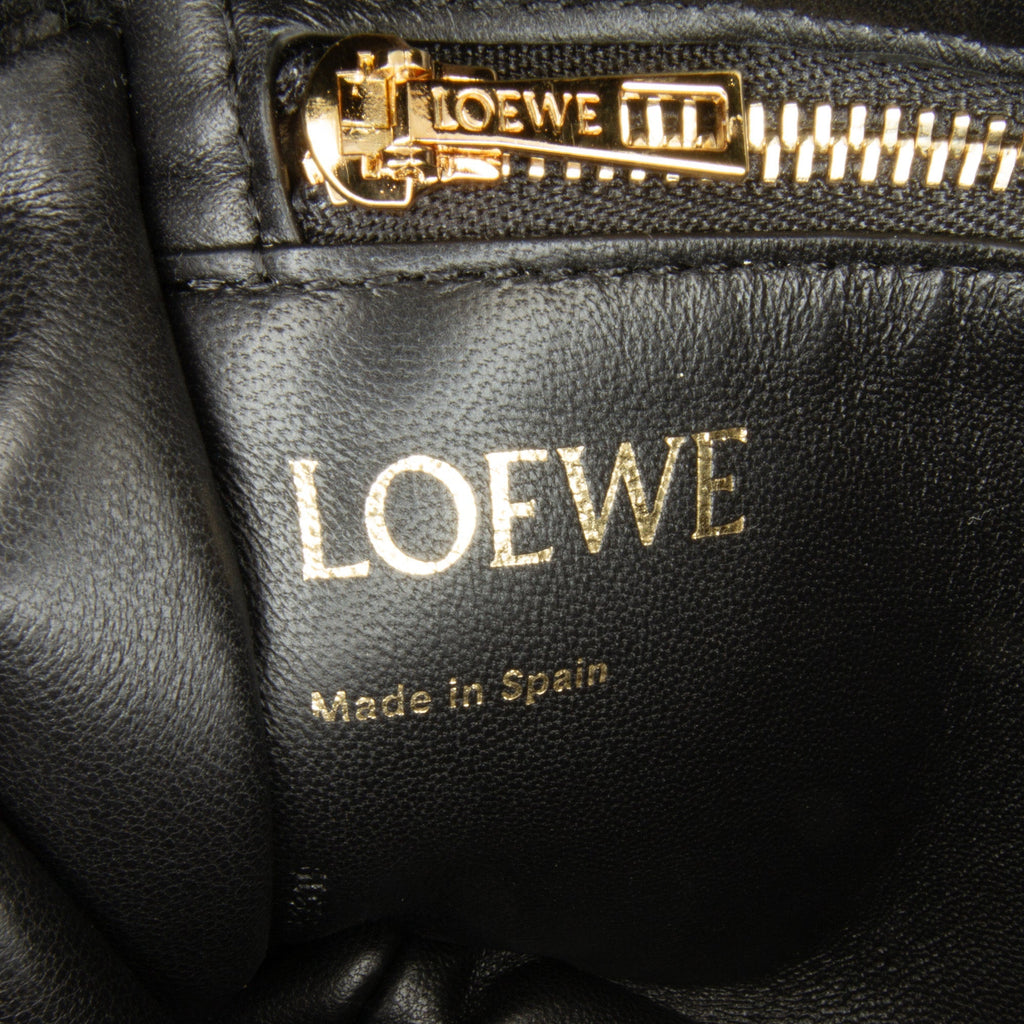Loewe Goya Mini Black Shearling